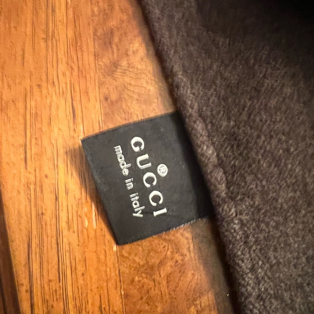 Gucci Dark Brown throw . Purchased in San Francisco mid 2000’s been in storage